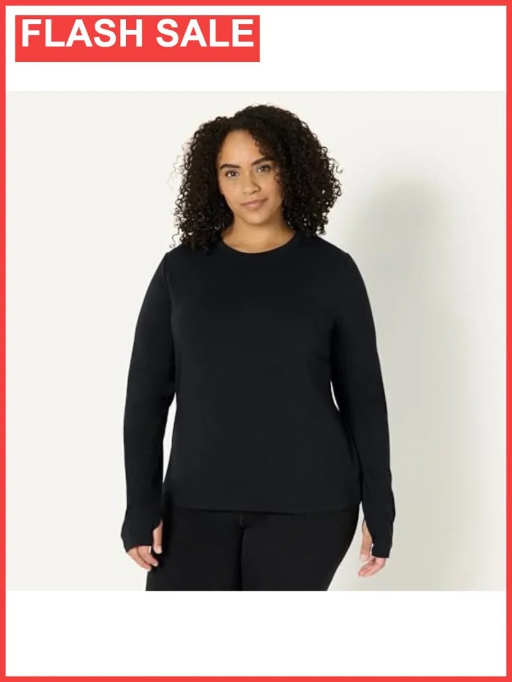 Women's Cotton Modal Active T-Shirt Crewneck Long Sleeve Regular Fit Yoga Top